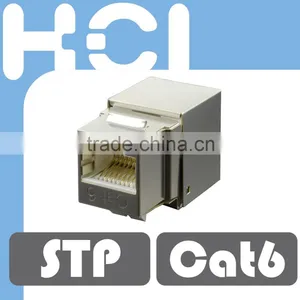 Network Solution Cat6 UL 90Degree Shielded STP Modular Keystone Jack thumbnail-1