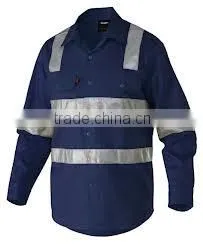 Fluorescent Green Shirt Reflective Safety Men Work Shirt Fluorescent Reflective Shirt thumbnail-1