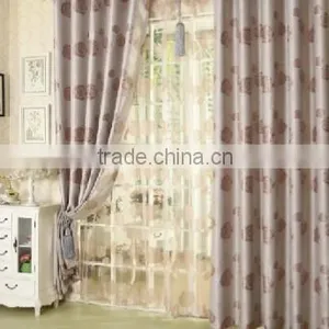 Customized Window Curtain Fabric, Jacquard Fabirc 038 Fire Retardant Blackout Fabric for Bedroom thumbnail-3