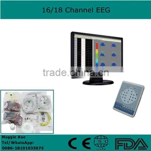 16 or 18 Channel Digital EEG Digital Brain Electric Activity Mapping by CE ISO Approved thumbnail-1