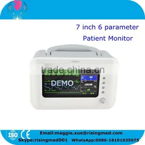 Handheld 7 Inch 6 Parameter Patient Monitor RPM-9000F With Battery by CE ISO Approved thumbnail-1