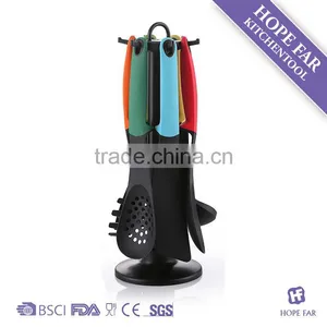 HF-217 7pcs New Designed Practical Colorful Nylon Kitchen Cooking Utensils Set thumbnail-1