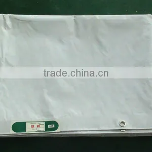 200D*300D/18*12 White Fireproof PVC Laminated Fabric For Japan Market thumbnail-1