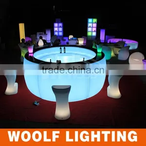 Waterproof Glowing PE KTV Wine Table Led Bar Counter thumbnail-6