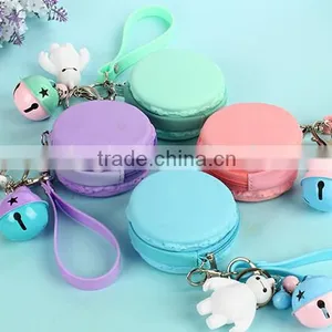 Macarons Mini Zipper Coin Purse Silicone Jelly Coin Purse thumbnail-5