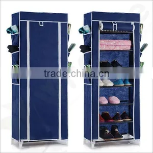 Room Storage CabinetMulit- Function Steel Tube Shoes Storage ShelfStorage Rack thumbnail-1