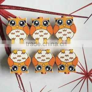 Wooden Decoration Wooden Pegs,decoration Clips Owls Pegs Gifts thumbnail-2