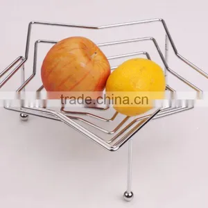Metal Wire Fruit Basket,Kitchen Metal Fruit Rack Roundness Shape thumbnail-4