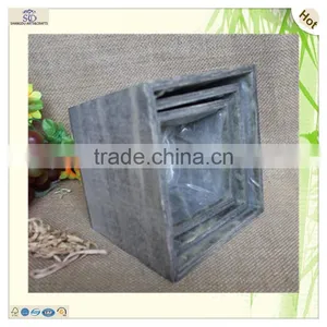 Natural Handmade Vintage Deep Wood Fodder Tray thumbnail-3