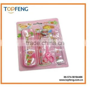 Promotional Kids Stationery Set With Pencil Box Scissor Pencil Rubber Ruler Sharpener thumbnail-1