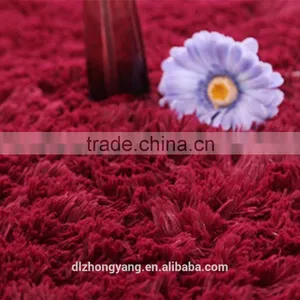 OEM Rugs for Living Room Polyester Shaggy Red Flooring Carpet thumbnail-3