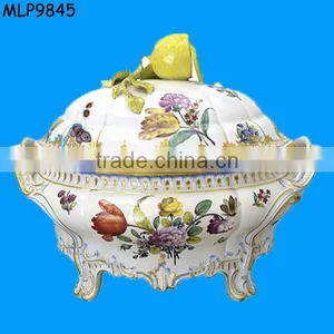 Hot Sell Classic Design White Procelain Terrine thumbnail-1