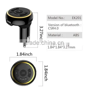 2017 Hot Sale Bluetooth Hands-free 3.5mm Car Receiver Stereo Bluetooth With FM Transmitter thumbnail-4
