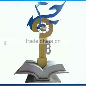 Varnished Stainless Steel Table Sculpture thumbnail-1