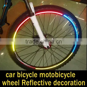 8 PCS / Sheet High Quality Safe Straps Strips Bicycle Reflective Sticker Reflective Tape thumbnail-1