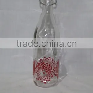 1000ml Color Printing Glass Beverage Dispenser With Stand in Various Sizes thumbnail-5