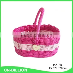 Cheap Wholesale Handmade Paper Rope Woven Easter Gift Basket thumbnail-2