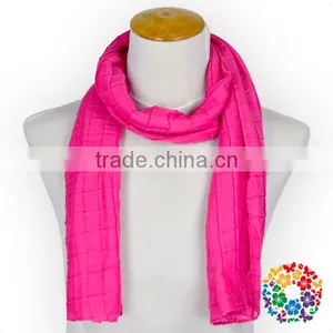 Wholesale New Style Pashmina Cashmere Soft Cotton Hot Pink Scarf Pashmina thumbnail-1