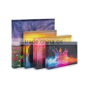 2017 Factory Wholesale Custom Acrylic Magnetic Photo Blocks DIY Acrylic Block thumbnail-1