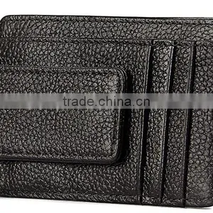 ODM Genuine Leather or PU Leather Credit Card Holders Business Name Card for Men thumbnail-2