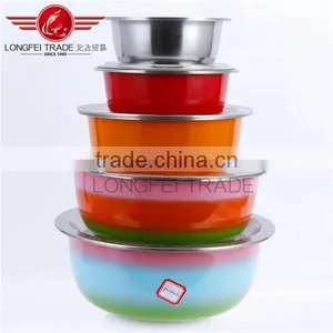 Hot Selling Colorful Stainless Steel Finger Bowl / Mixing Bowl thumbnail-1
