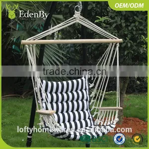 All Weather Rattan Hanging Chair With Cushion Outdoor Swing Chair Furniture thumbnail-6