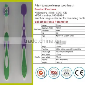 High-end Toothbrush Nylon Bristle Soft Rubber Handle Tooth Brush Oral Care thumbnail-1