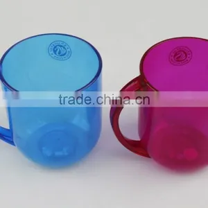 Colorful PS OEM Service Plastic Hard Mug With Handle For Kids thumbnail-3