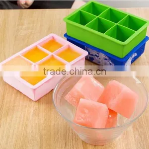 Summber Ice Cube Tools 6 Cavity Silicone Square Ice Cube Tray thumbnail-1