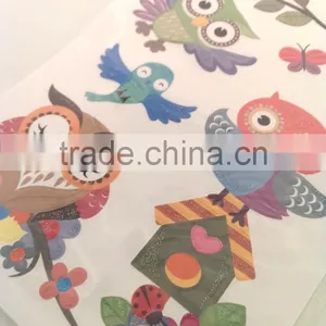 Popular Cute OEM Owl Design Decorative Shinny Glitter Sticker thumbnail-3