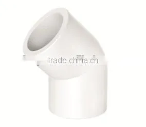 HIGH QUANLITY 45 DEG ELBOW OF PVC GB STANDARD PIPES & FITTINGS FOR WATER SUPPLY thumbnail-1