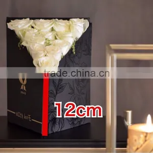 Romantic Customized Black Flower Box Folding Style Three Sides thumbnail-3