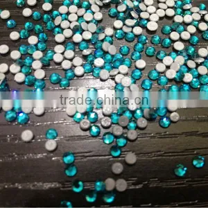 Hot Fix Iron on Half Round Stud,Octagonal Tablet Sweater Hot Fix Rhinestone thumbnail-1