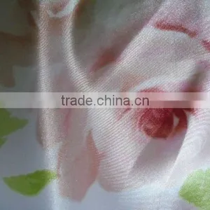 Polyester Print Satin Fabric, Dress Satin Fabric thumbnail-1