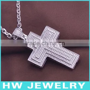 HWMCP1320 Micro Pave Setting Hip Hop Cross thumbnail-1