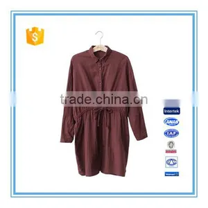Spring And Summer Long Sleeves Double Layer Cotton Long Women Shirt thumbnail-3