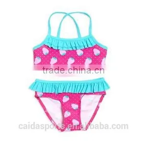 Hot Selling Pink Lovely Girl Swim Bikini Suit thumbnail-1