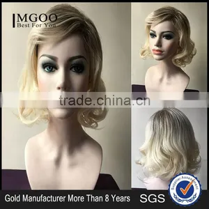 Women Natural Synthetic Fashion Curly Hair Wigs Short Deep Wave Wigs Deep Wave Short Curly Wig thumbnail-1