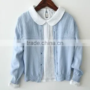 Latest Branded Plain Woolen Hand Knitted Kids Cardigan Sweater thumbnail-1