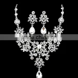 Zm34114a Fashion Women Jewelry Bridal Earrings Necklace Set thumbnail-1