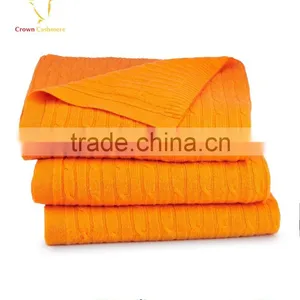 Cable Knit Baby Blanket Wholesale,Merino Wool Baby Blanket Cable Design thumbnail-3