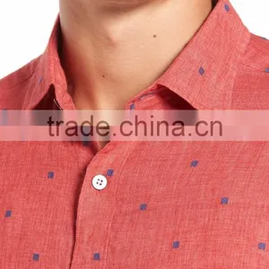 Lightweight Dobby-woven Men's Vintage Inspired Model Shirt thumbnail-4