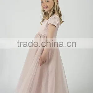 Hot Selling Girls' Dress Pictures New Style Designs Girls Modern Child Summer Party Tulle Dress Flower Girl Dress thumbnail-3