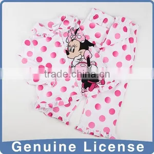 Mikey Mouse Printing Patent Licensing Girl Pajamas White Sleeping Wear thumbnail-1