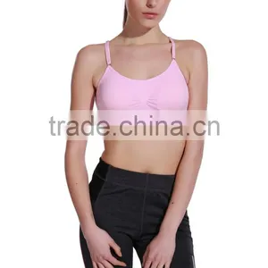 New Fashion Girls Workout Sports Bra With Lace Strap Back thumbnail-1