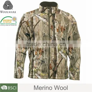 Merino Wool Outdoors Casual Sportswear Safari Shirt Men thumbnail-4
