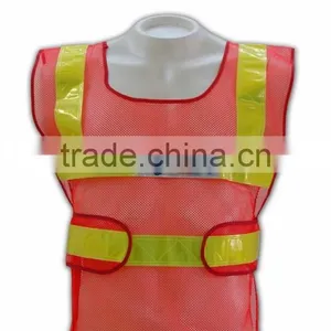 China Manufactory High Quality Dry Fit Mesh Safety Reflective Work Vest thumbnail-2