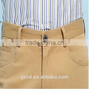 2015 Slim Fit Latest Hot Selling Khaki Casual Pants for Men thumbnail-2