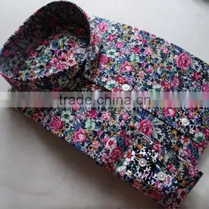 Latest Red Florals Mens Dress Shirt Design thumbnail-2