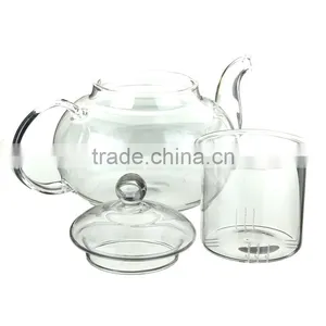 High Quality Heat Resistant Glass Teapot With Infuser Coffee Tea Leaf Herbal 350ML/600ML/800ML1000ML thumbnail-5
